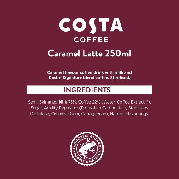 Costa Coffee Caramel Latte Iced Coffee