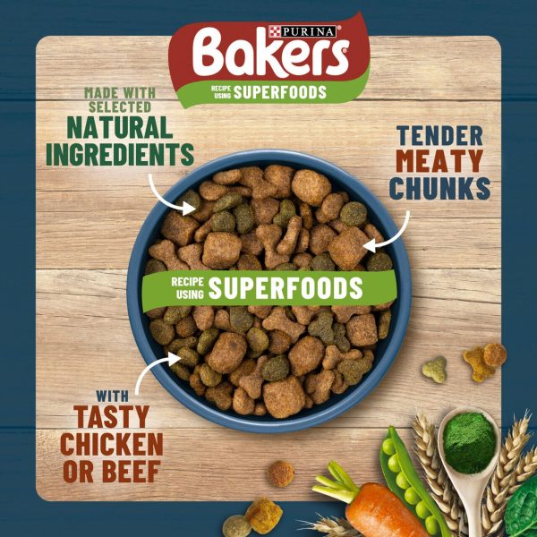 Bakers Adult Dry Dog Food Chicken & Veg