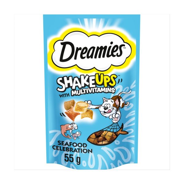 Dreamies Shakeups Seafood Celebrations Cat Treats