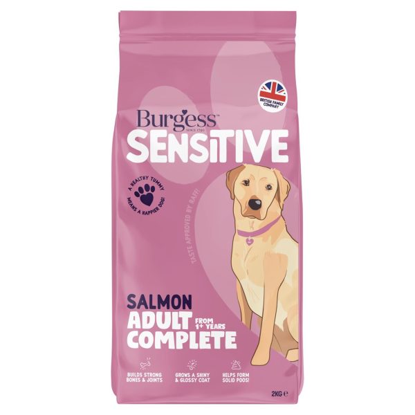 Burgess Sensitive Adult Dry Dog Food In Salmon