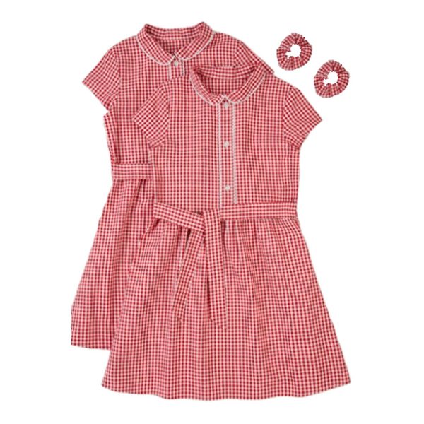 Nutmeg Traditional Gingham Red Dress Age 3-4 Years