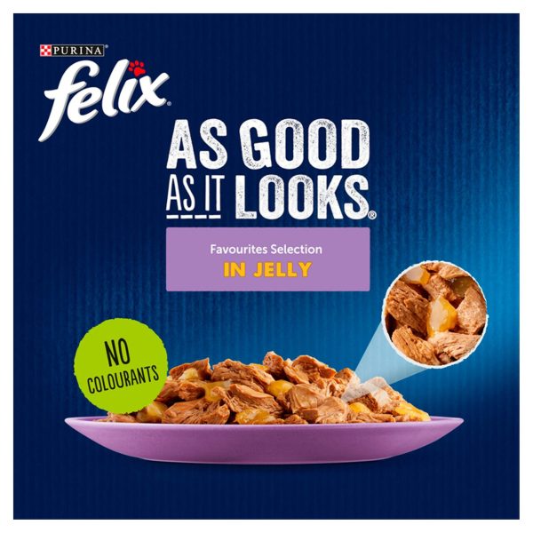 Felix As Good As It Looks Favourites Selection in Jelly Wet Cat Food