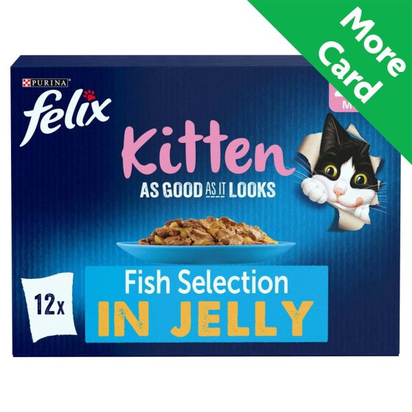 Felix As Good As It Looks Kitten Fish In Jelly Wet Cat Food