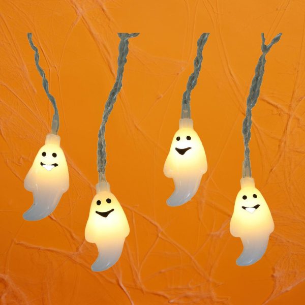 Morrisons Halloween Battery Operated Ghost String Lights