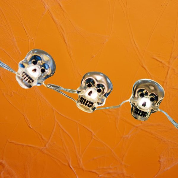 Morrisons Halloween Battery Operated Skeleton Copper Wire String Lights