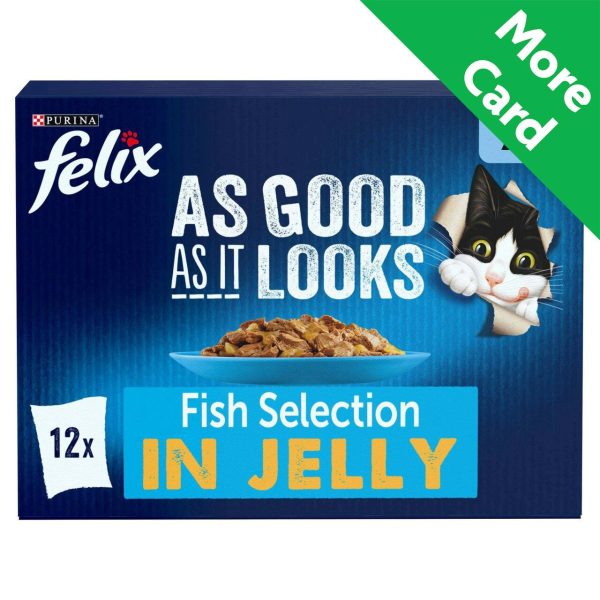 Felix As Good As It Looks Senior 7+ Fish In Jelly Wet Cat Food