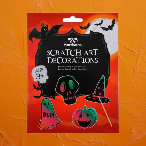 Morrisons Halloween Scratch Art Hanging Decorations