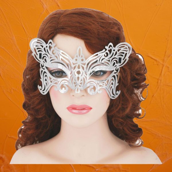 Morrisons Halloween Silver Lace Eye Mask