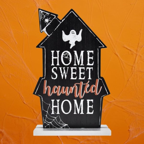 Morrisons Halloween Standing Wooden Sign