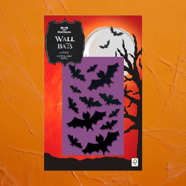 Morrisons Halloween Wall Bats