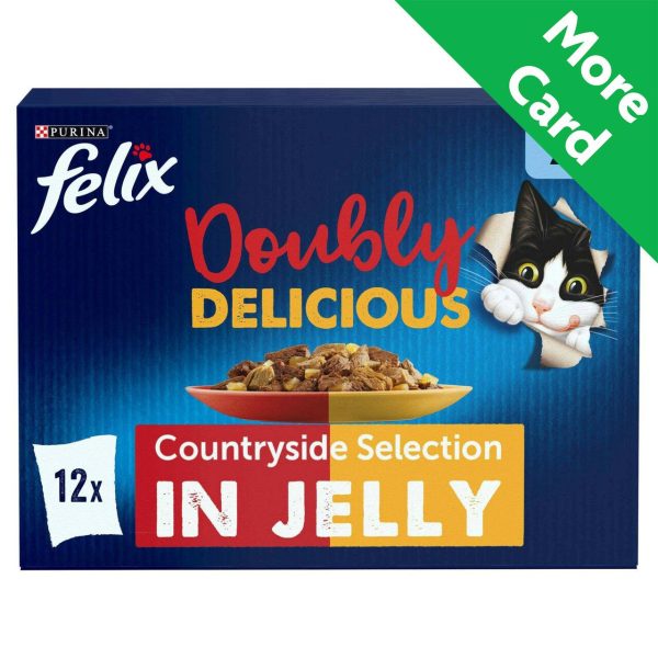 Felix Doubly Delicious 7+ Meaty Selection In Jelly Wet Cat Food