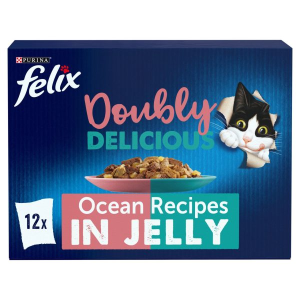 Felix Doubly Delicious Ocean Recipes in Jelly Wet Cat Food