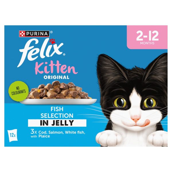 Felix Original Kitten Fish Selection In Jelly Wet Cat Food