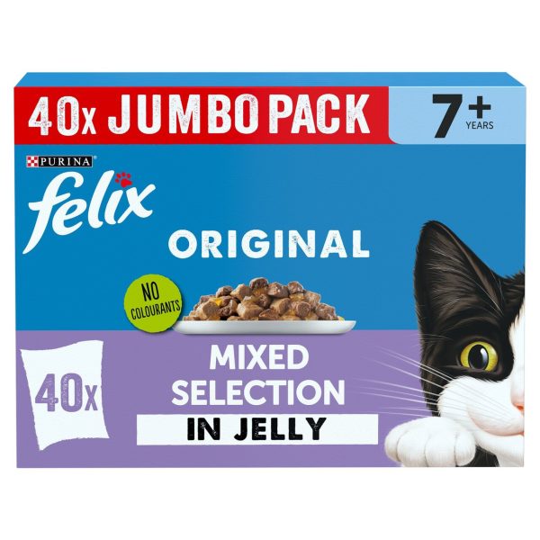 Felix Original Senior 7+ Mixed Selection In Jelly Wet Cat Food