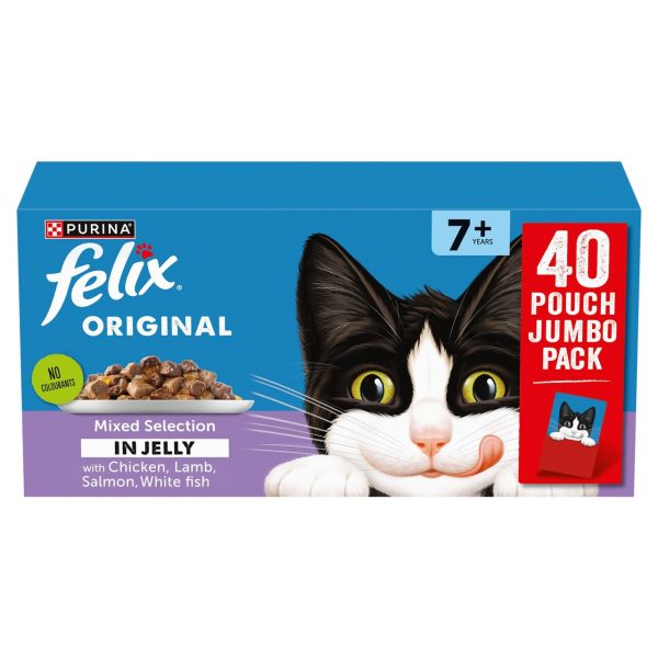 Felix Original Senior 7+ Mixed Selection In Jelly Wet Cat Food