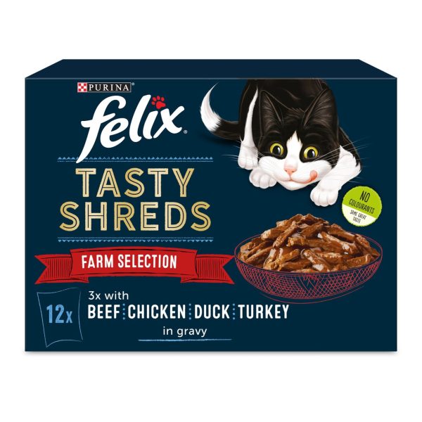 Felix Tasty Shreds Fish Selection in Gravy Wet Cat Food