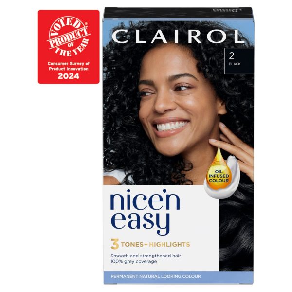 Clairol Nice'n Easy Creme Permanent Hair Dye - 2 Black