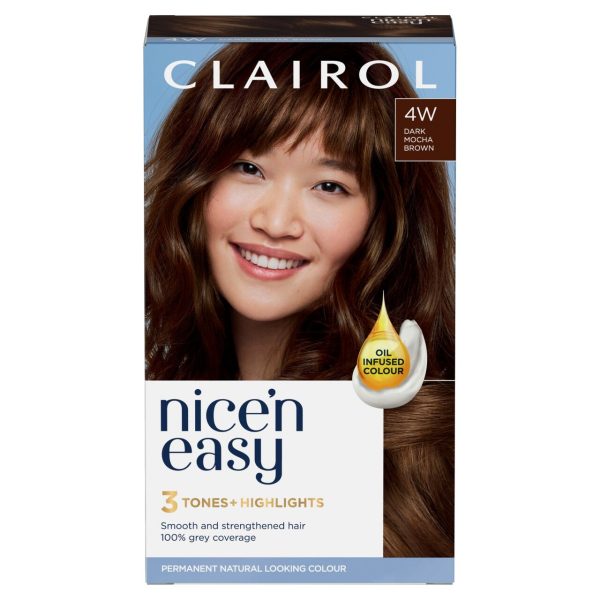 Clairol Nice'n Easy Creme Permanent Hair Dye - 4w Dark Mocha Brown