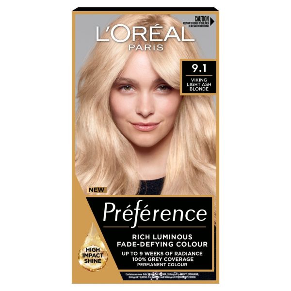 L'Oreal Paris Preference 9.1 Oslo Viking Light Ash Blonde