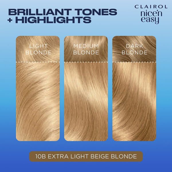 Nice'N Easy Permanent Hair Dye 10B Extra Light Beige Blonde