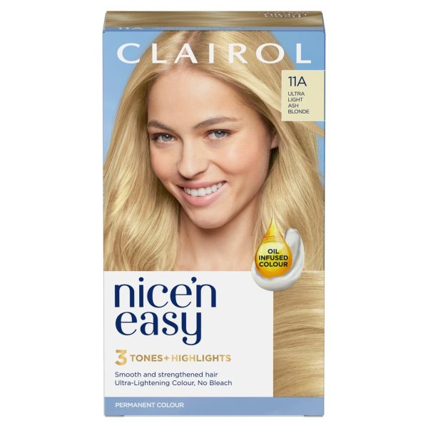 Nice'N Easy Permanent Hair Dye 11A Ultra Light Ash Blonde