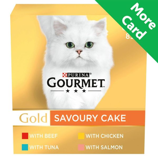 Gourmet Gold Savoury Cake Meat And Fish Variety Wet Cat Food