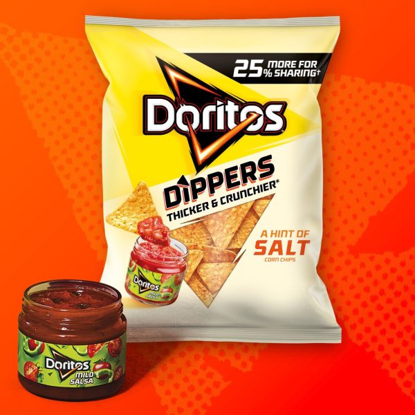 Doritos Dippers A Hint Of Salt Sharing Tortilla Chips Crisps