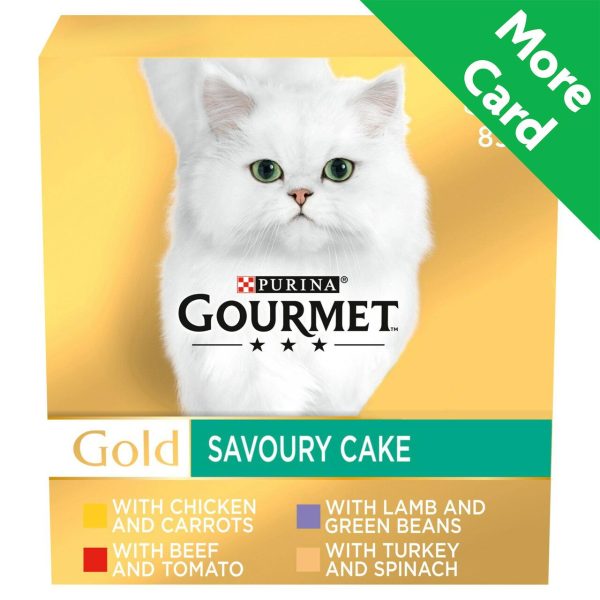 Gourmet Gold Savoury Cake Meat And Veg Variety Wet Cat Food