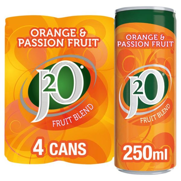 J2O Orange & Passion Fruit 4 Cans