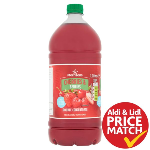 No Added Sugar Cherry & Berry Double Concentrate Squash