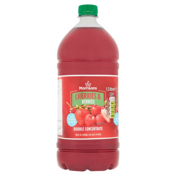 No Added Sugar Cherry & Berry Double Concentrate Squash