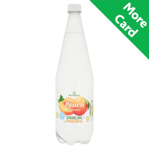 Morrisons No Added Sugar Sparkling Peach Spring Water