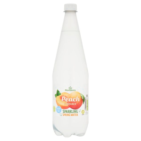 Morrisons No Added Sugar Sparkling Peach Spring Water