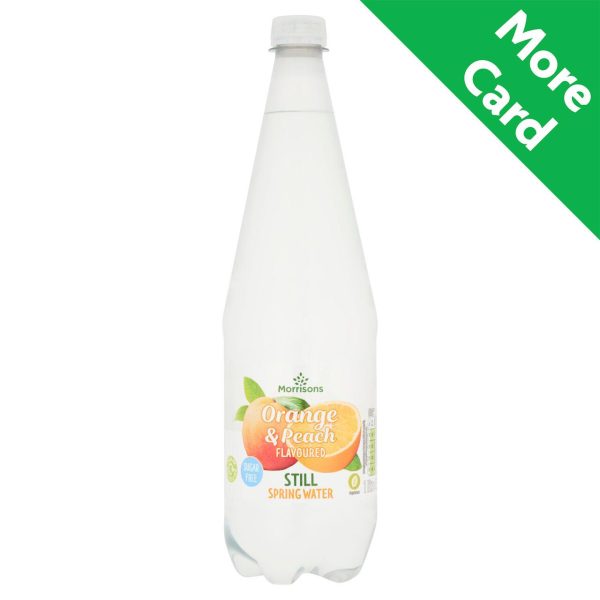 Morrisons No Added Sugar Still Orange & Peach Spring Water