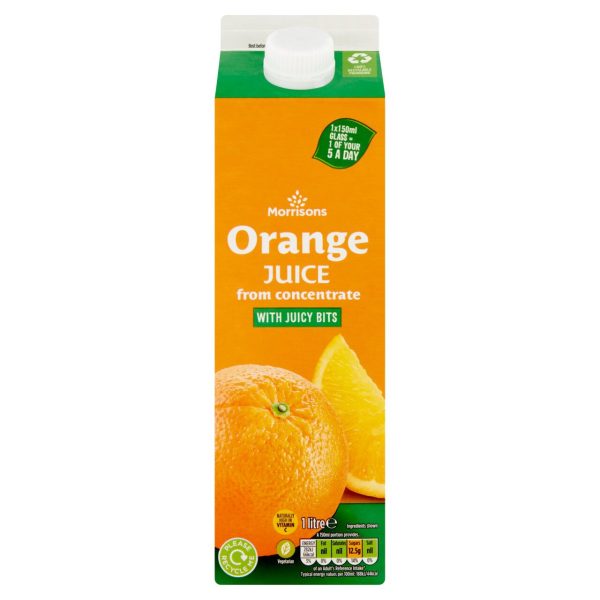 Orange Juice from Concentrate with Juicy Bits