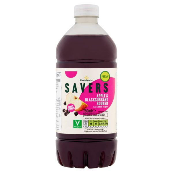 Savers Apple & Blackcurrant Squash