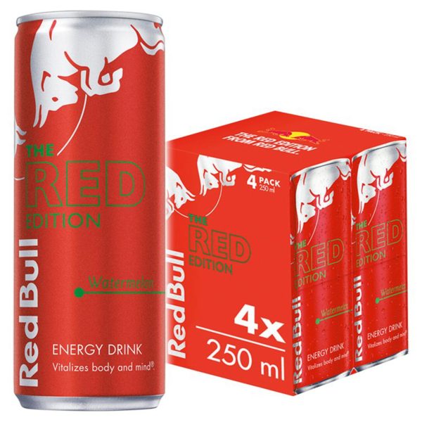 Red Bull Energy Drink Red Edition Watermelon Cans