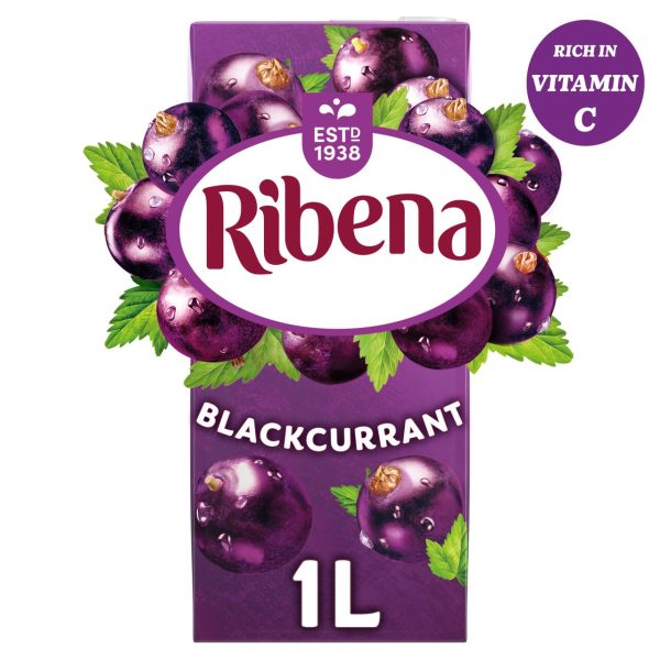 Ribena Blackcurrant Juice Drink Carton