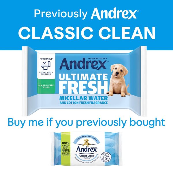 Andrex Ultimate Fresh Moist Toilet Tissue Hygiene Wipes Wipes Pack of 36