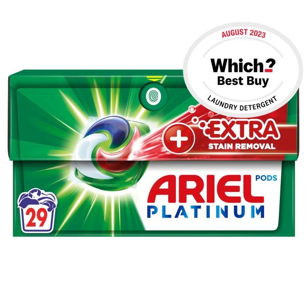 Ariel Platinum + Extra Stain Removal All-In-1 Washing Capsules pack of 29