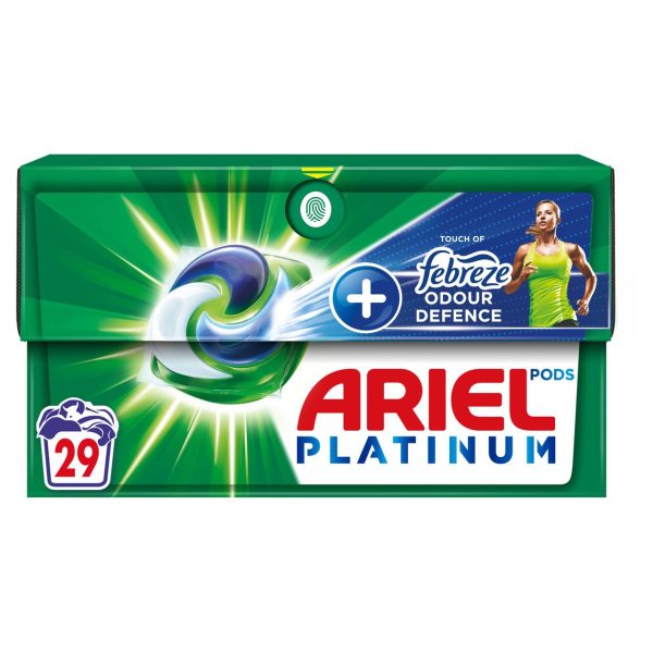 Ariel Platinum + Febreze Odour Defence Washing Capsules pack of 29