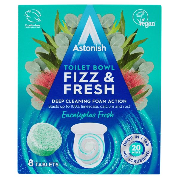 Astonish Toilet Bowl Fizz & Fresh Eucalyptus pack of 8