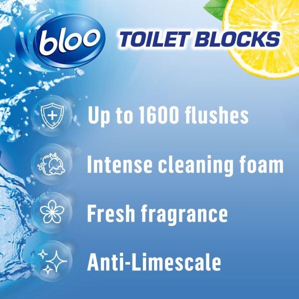 Bloo Toilet Block Lemon 4 x 50g