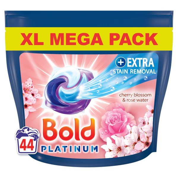 Bold All-In-1 Platinum Washing Liquid Pods Cherry Blossom