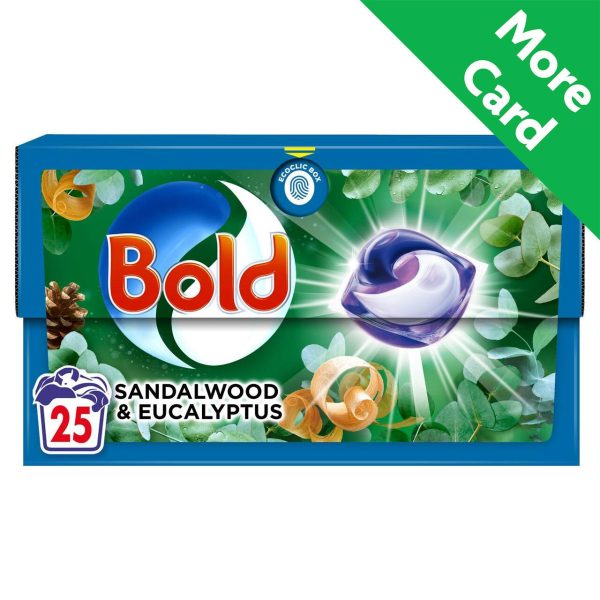 Bold All-In-One Liquid Pods Eucalyptus & Sandalwood pack of 25