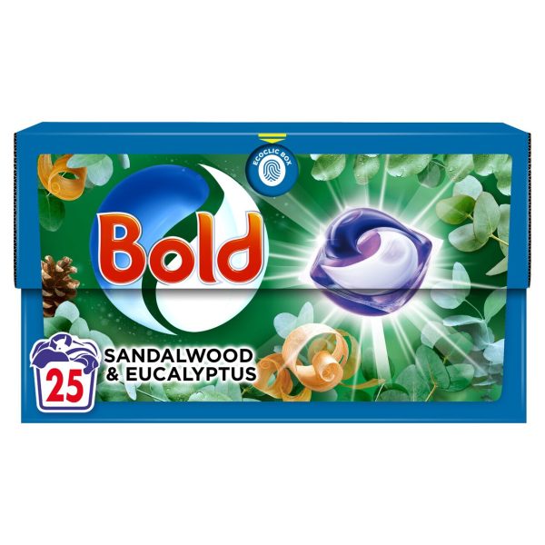 Bold All-In-One Liquid Pods Eucalyptus & Sandalwood pack of 25