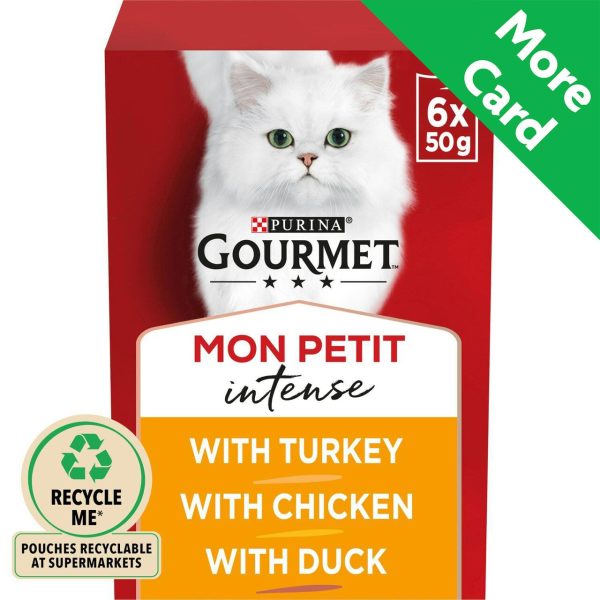 Gourmet Mon Petit Meaty Variety Duck, Chicken, Turkey Wet Cat Food