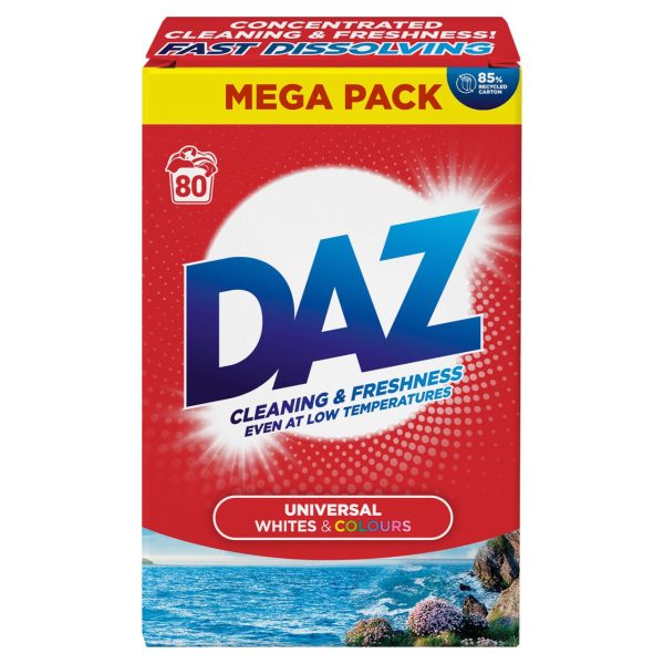 Daz Washing Powder For Whites & Colours 80 Washes