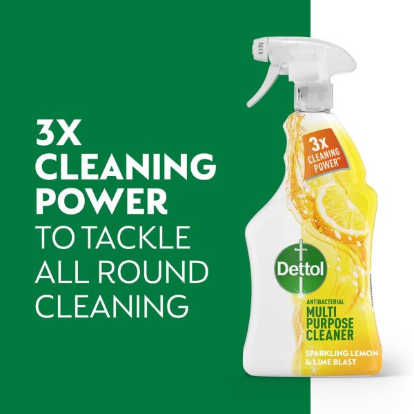 Dettol Antibacterial Disinfectant Multi Surface Spray Lemon & Lime