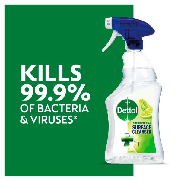 Dettol Antibacterial Disinfectant Surface Cleaning Spray Lime & Mint